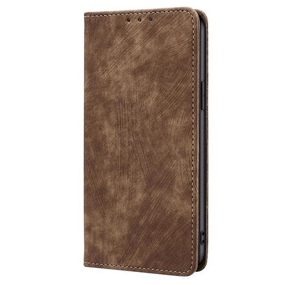 For Redmi K90 Pro Max 5G / Poco F8 Ultra RFID Anti-theft Brush Magnetic Leather Phone Case(Brown)