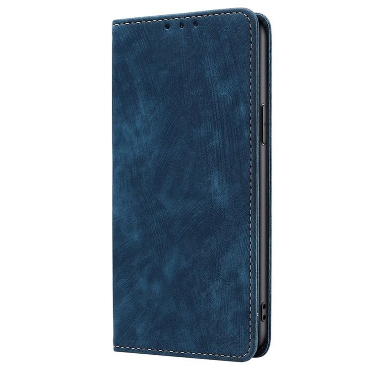 For Redmi K90 Pro Max 5G / Poco F8 Ultra RFID Anti-theft Brush Magnetic Leather Phone Case(Blue)