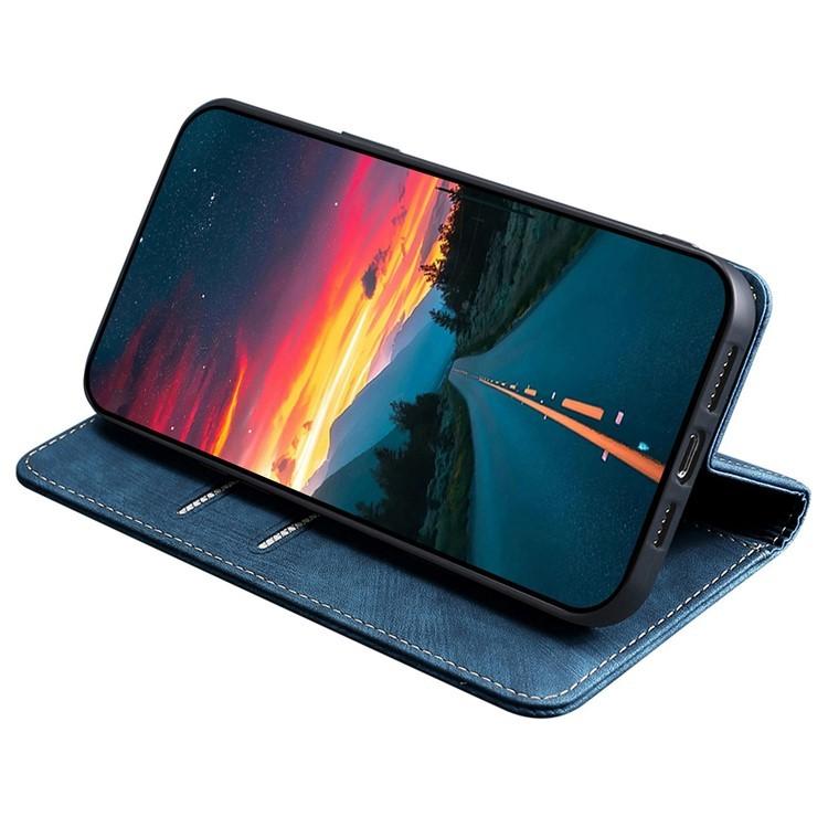For Redmi K90 Pro Max 5G / Poco F8 Ultra RFID Anti-theft Brush Magnetic Leather Phone Case(Blue)