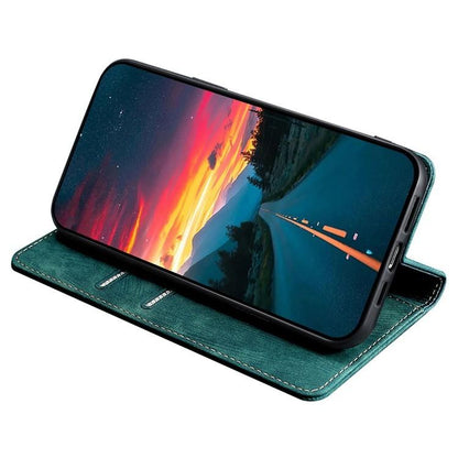For Redmi K90 Pro Max 5G / Poco F8 Ultra RFID Anti-theft Brush Magnetic Leather Phone Case(Green)