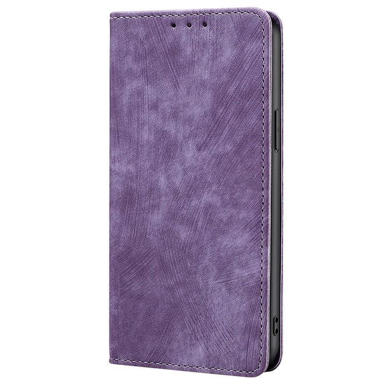 For Redmi K90 Pro Max 5G / Poco F8 Ultra RFID Anti-theft Brush Magnetic Leather Phone Case(Purple)