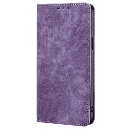For Redmi K90 Pro Max 5G / Poco F8 Ultra RFID Anti-theft Brush Magnetic Leather Phone Case(Purple)