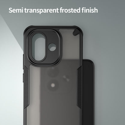 For Redmi Note 17 4G Global 169.7mm Armor Glaze PC Hybrid TPU Phone Case - Black - EDA007446907B