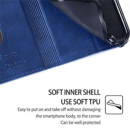 For Redmi K90 Pro Max 5G / Poco F8 Ultra Cow Texture Magnetic Leather Phone Case(Blue)