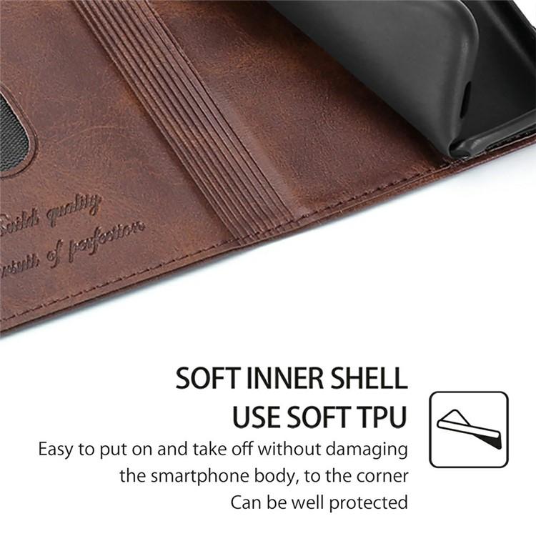 For Redmi K90 Pro Max 5G / Poco F8 Ultra Cow Texture Magnetic Leather Phone Case(Dark Brown)