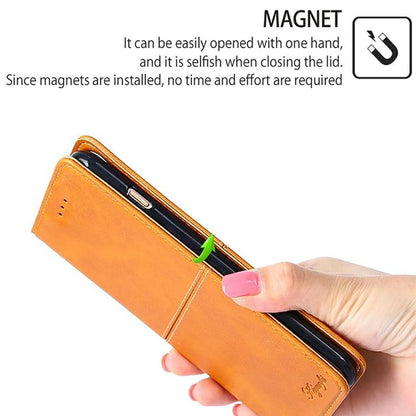 For Redmi K90 Pro Max 5G / Poco F8 Ultra Cow Texture Magnetic Leather Phone Case(Light Brown)