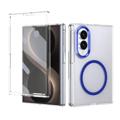 For Galaxy Z Fold8 5G lce Folding Series MagSafe Integrated Clear PC Phone Case - Royal Blue - EDA007451813A