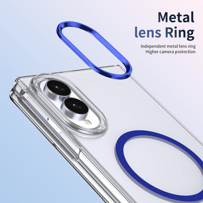 For Galaxy Z Fold8 5G lce Folding Series MagSafe Integrated Clear PC Phone Case - Royal Blue - EDA007451813A