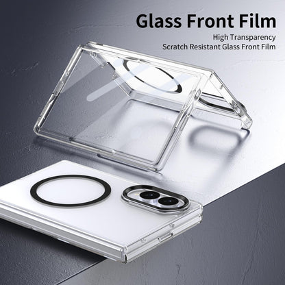For Galaxy Z Fold8 5G lce Folding Series MagSafe Integrated Clear PC Phone Case - Black - EDA007451813C