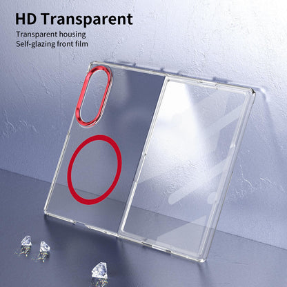 For Galaxy Z Fold8 5G lce Folding Series MagSafe Integrated Clear PC Phone Case - Red - EDA007451813D