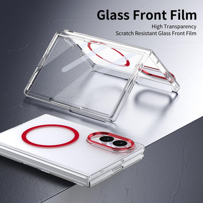 For Galaxy Z Fold8 5G lce Folding Series MagSafe Integrated Clear PC Phone Case - Red - EDA007451813D