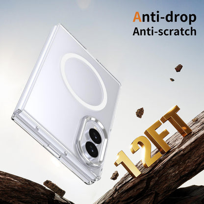 For Galaxy Z Fold8 5G lce Folding Series MagSafe Integrated Clear PC Phone Case - Silver - EDA007451813E