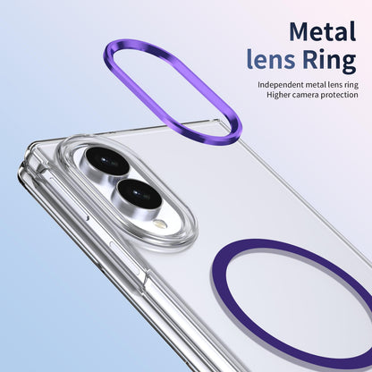For Galaxy Z Fold8 5G lce Folding Series MagSafe Integrated Clear PC Phone Case - Purple - EDA007451813F