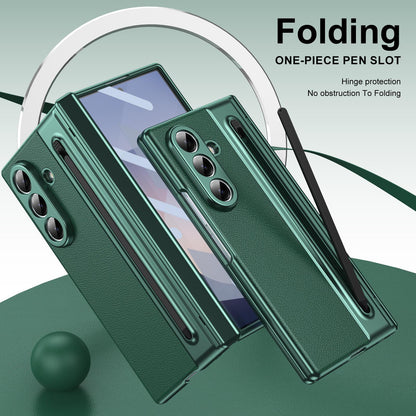 For Galaxy Z Fold8 Ultra 5G Integrated PC + PU Phone Case with Pen / Pen Box - Green - EDA007453006A