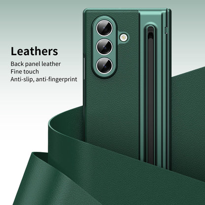 For Galaxy Z Fold8 Ultra 5G Integrated PC + PU Phone Case with Pen / Pen Box - Green - EDA007453006A