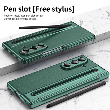 For Galaxy Z Fold8 Ultra 5G Integrated PC + PU Phone Case with Pen / Pen Box - Green - EDA007453006A