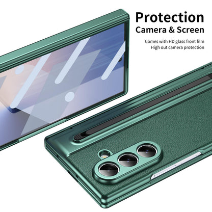 For Galaxy Z Fold8 Ultra 5G Integrated PC + PU Phone Case with Pen / Pen Box - Green - EDA007453006A