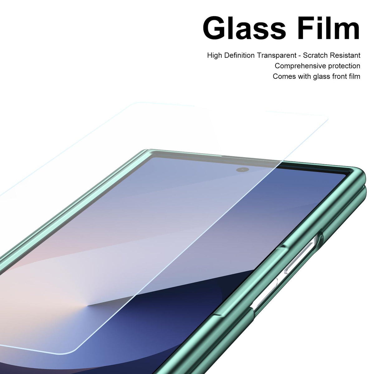 For Galaxy Z Fold8 Ultra 5G Integrated PC + PU Phone Case with Pen / Pen Box - Green - EDA007453006A