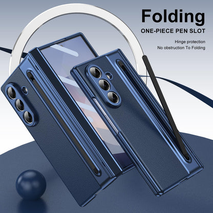 For Galaxy Z Fold8 Ultra 5G Integrated PC + PU Phone Case with Pen / Pen Box - Blue - EDA007453006B