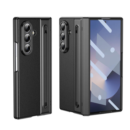 For Galaxy Z Fold8 Ultra 5G Integrated PC + PU Phone Case with Pen / Pen Box - Black - EDA007453006D