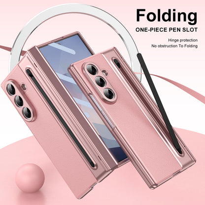 For Galaxy Z Fold8 Ultra 5G Integrated PC + PU Phone Case with Pen / Pen Box - Pink - EDA007453006E
