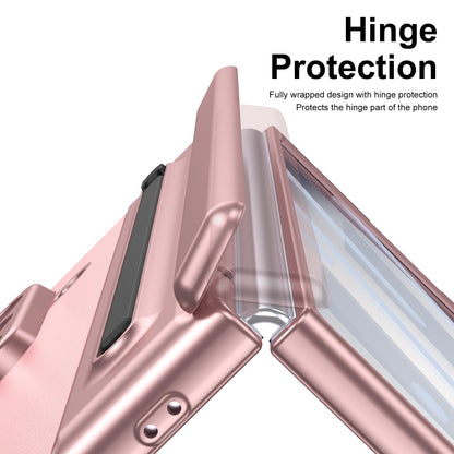 For Galaxy Z Fold8 Ultra 5G Integrated PC + PU Phone Case with Pen / Pen Box - Pink - EDA007453006E