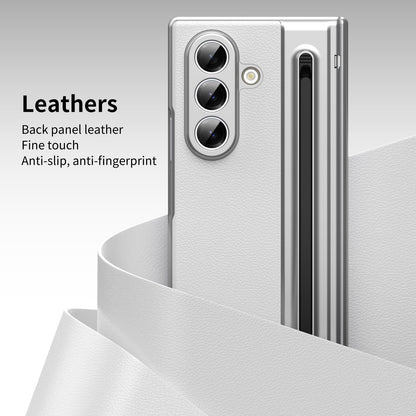 For Galaxy Z Fold8 Ultra 5G Integrated PC + PU Phone Case with Pen / Pen Box - White - EDA007453006F
