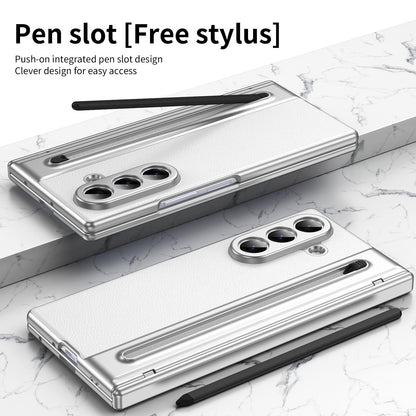 For Galaxy Z Fold8 Ultra 5G Integrated PC + PU Phone Case with Pen / Pen Box - White - EDA007453006F