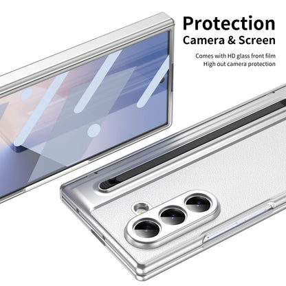 For Galaxy Z Fold8 Ultra 5G Integrated PC + PU Phone Case with Pen / Pen Box - White - EDA007453006F