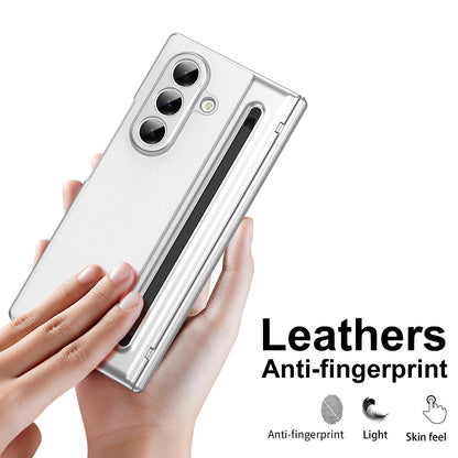 For Galaxy Z Fold8 Ultra 5G Integrated PC + PU Phone Case with Pen / Pen Box - White - EDA007453006F