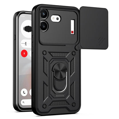 For Nothing Phone 4b Sliding Camera Cover Design TPU+PC Phone Case(Black)