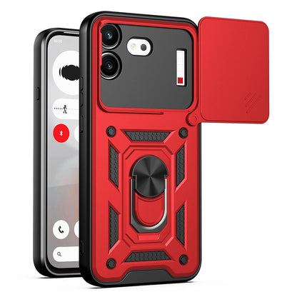 For Nothing Phone 4b Sliding Camera Cover Design TPU+PC Phone Case(Red)