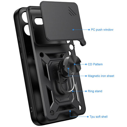 For Nothing Phone 4b Sliding Camera Cover Design TPU+PC Phone Case(Red)
