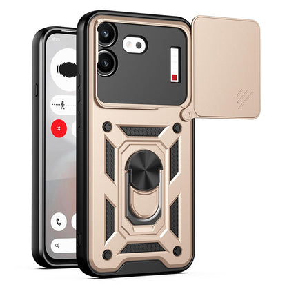 For Nothing Phone 4b Sliding Camera Cover Design TPU+PC Phone Case(Gold)