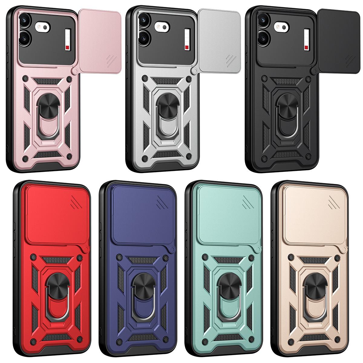 For Nothing Phone 4b Sliding Camera Cover Design TPU+PC Phone Case(Silver)