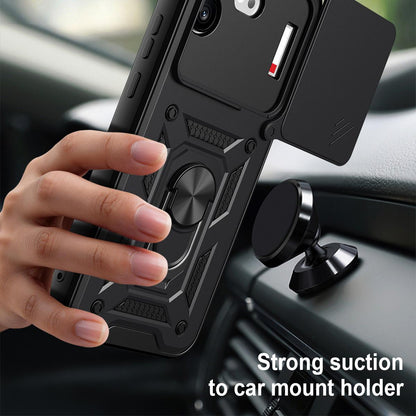 For Nothing Phone 4b Sliding Camera Cover Design TPU+PC Phone Case(Silver)