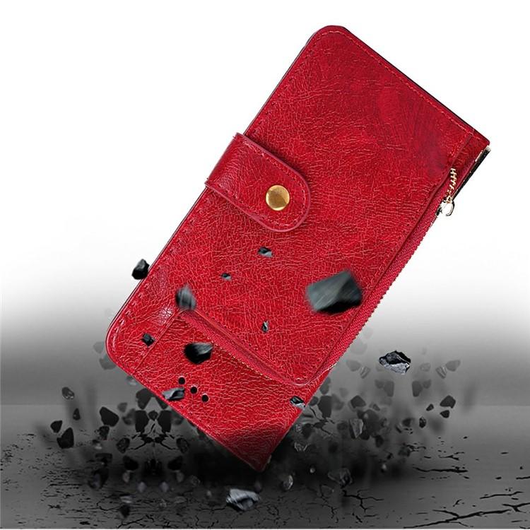 For Redmi K90 Pro Max 5G / Poco F8 Ultra Zipper Bag Leather Phone Case(Red)