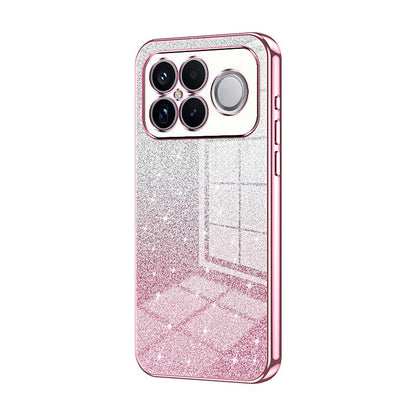 For Redmi K90 Pro Max / Poco F8 Ultra Gradient Glitter Powder Electroplated Phone Case(Pink)