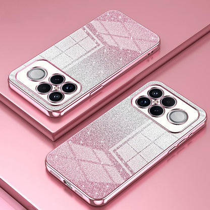 For Redmi K90 Pro Max / Poco F8 Ultra Gradient Glitter Powder Electroplated Phone Case(Pink)