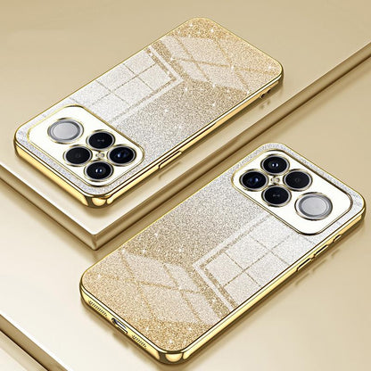 For Redmi K90 Pro Max / Poco F8 Ultra Gradient Glitter Powder Electroplated Phone Case(Gold)