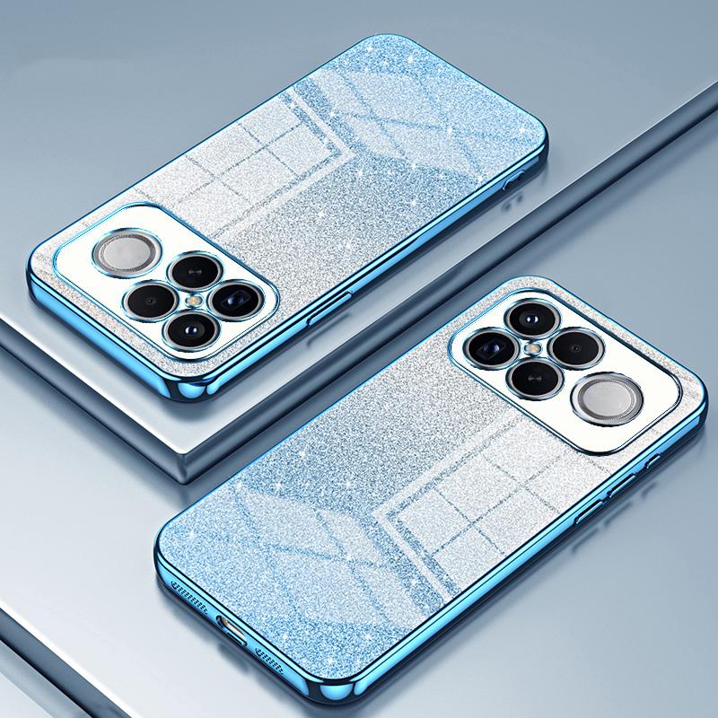 For Redmi K90 Pro Max / Poco F8 Ultra Gradient Glitter Powder Electroplated Phone Case(Blue)