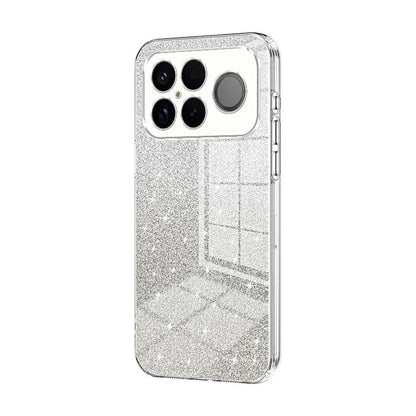 For Redmi K90 Pro Max / Poco F8 Ultra Gradient Glitter Powder Electroplated Phone Case(Transparent)