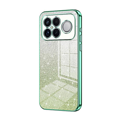 For Redmi K90 Pro Max / Poco F8 Ultra Gradient Glitter Powder Electroplated Phone Case(Green)
