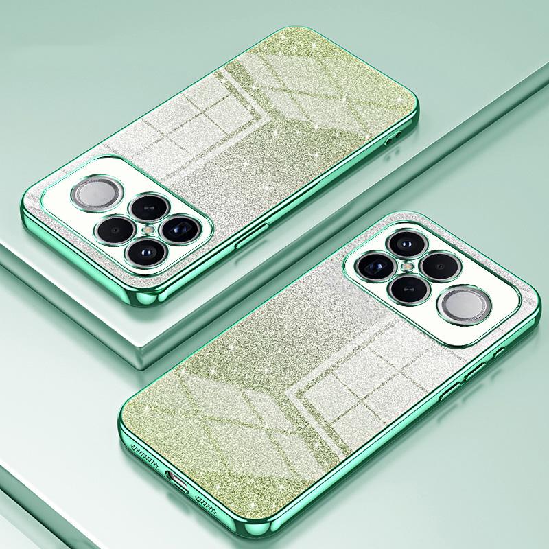 For Redmi K90 Pro Max / Poco F8 Ultra Gradient Glitter Powder Electroplated Phone Case(Green)