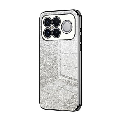 For Redmi K90 Pro Max / Poco F8 Ultra Gradient Glitter Powder Electroplated Phone Case(Black)