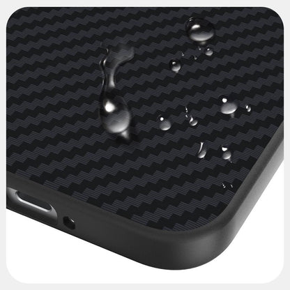 For Redmi K90 Pro Max/Poco F8 Ultra ABEEL C Carbon Fiber Series 6D Micro Relief MagSafe Phone Case(Black Red)