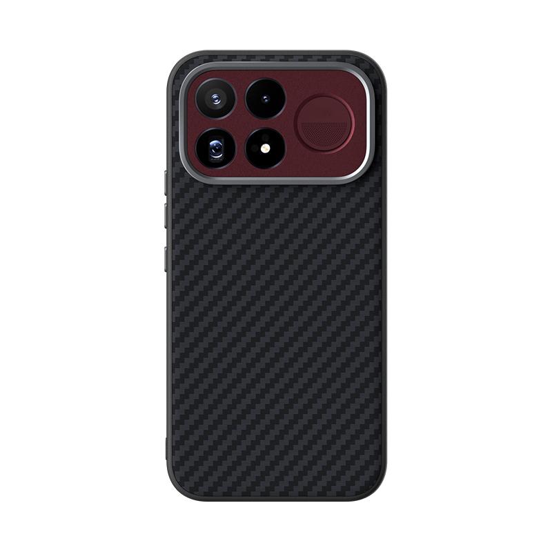 For Redmi K100 Pro Max 5G ABEEL C Carbon Fiber Series 6D Micro Relief MagSafe Phone Case - Black - EDA007485308A