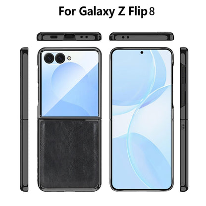 For Galaxy Z Flip8 5G VIETAO Crazy Horse Texture PU Phone Case(Red)