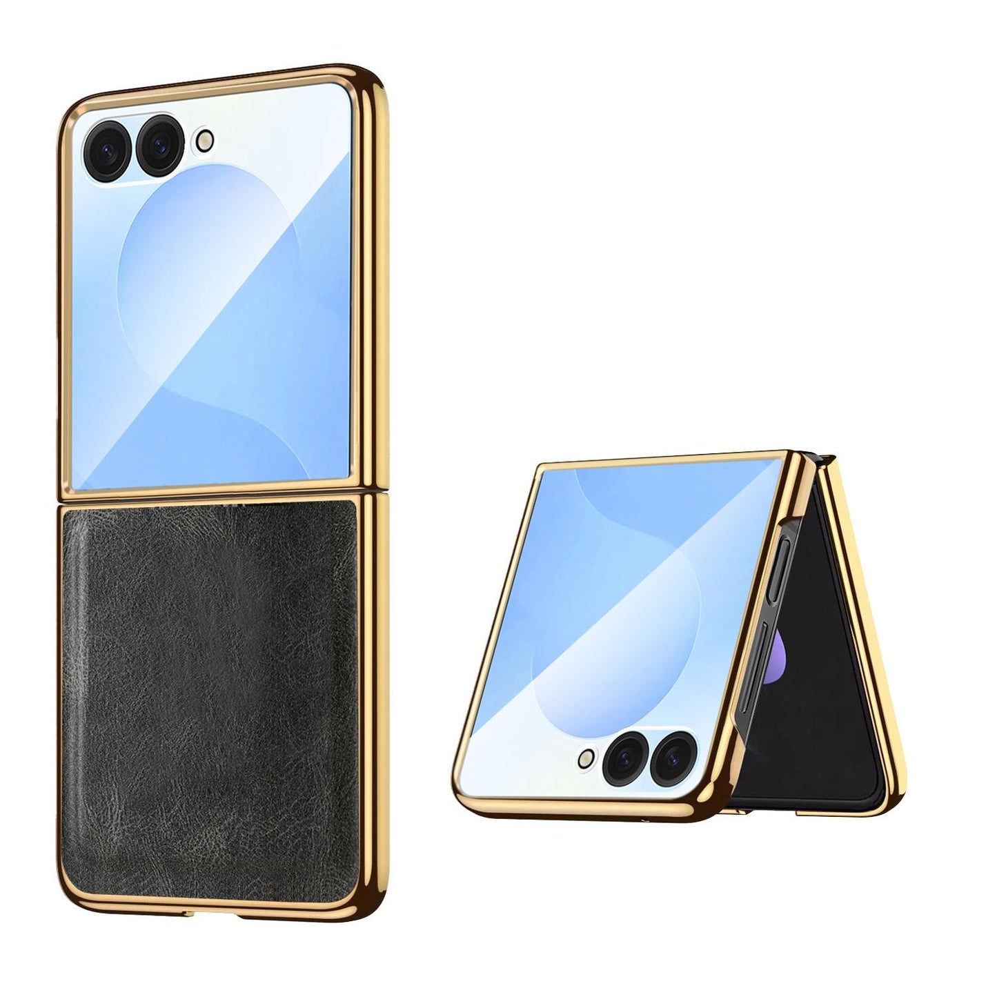 For Galaxy Z Flip8 5G VIETAO Crazy Horse Texture PU Phone Case(Green)