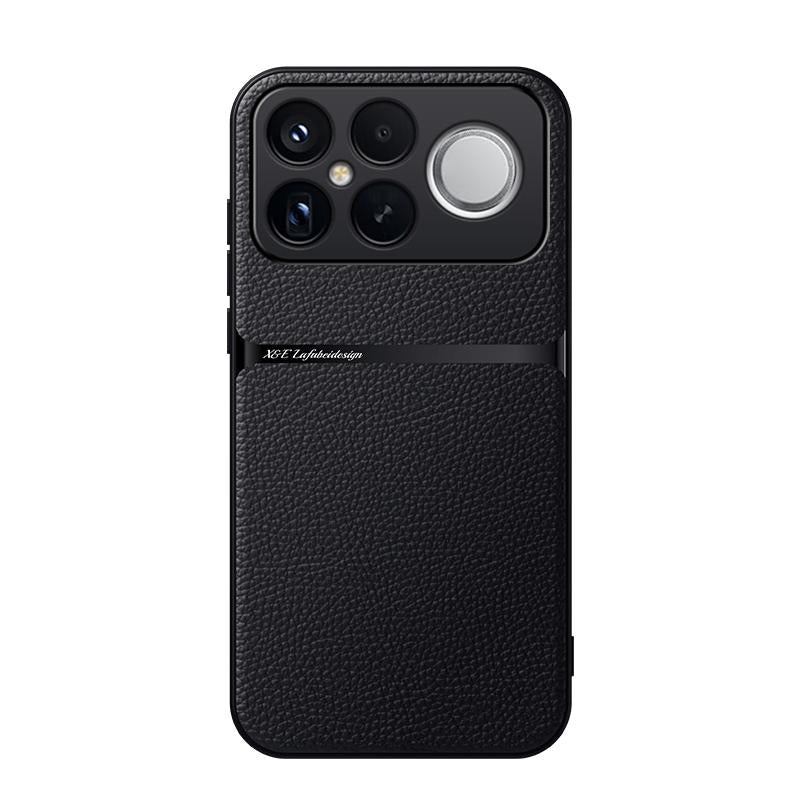 For Redmi K90 Pro Max / Xiaomi Poco F8 Ultra 5G Litchi Leather Magnetic Full Coverage Shockproof Phone Case(Black)